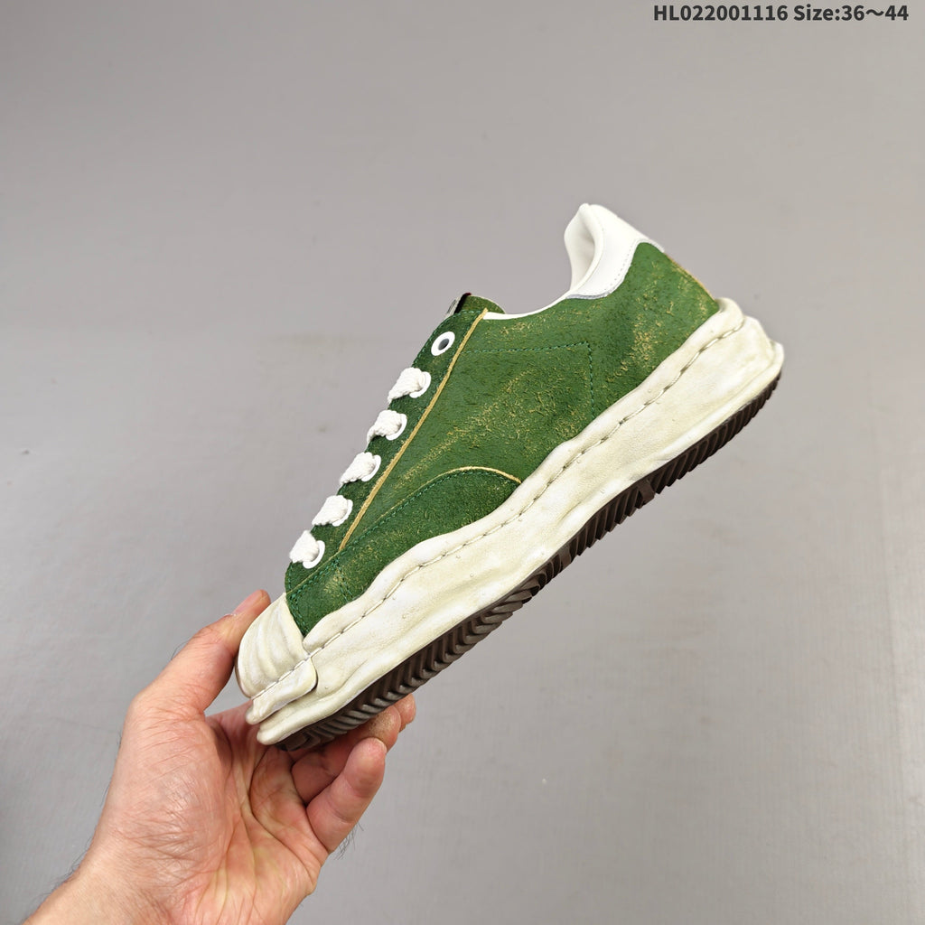 Maison Mihara Yasuhiro Blakey Sneakers in Green - product image from the listing.