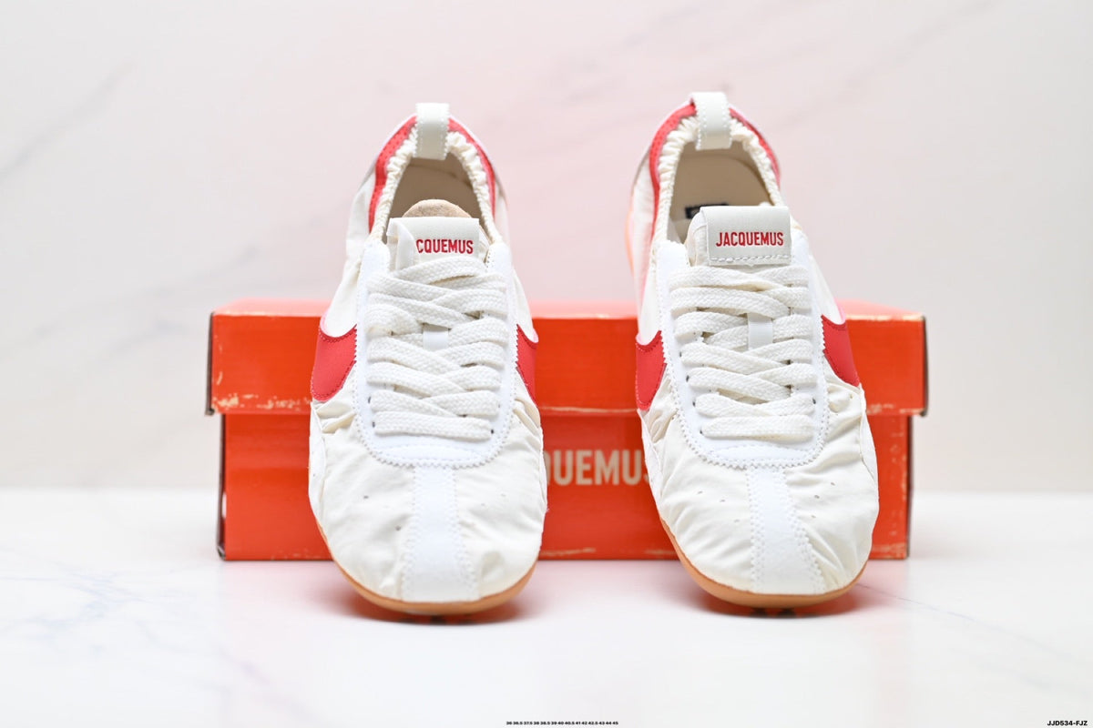 Jacquemus x Nike Jacumoon Sneakers in White Red Gum - product image from the listing.