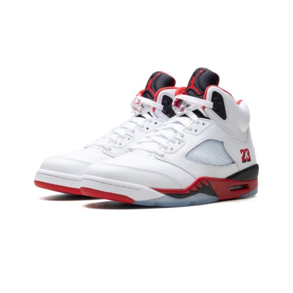 "Fire Red - Black Tongue (2025)" Air Jordan 5 - product image from the listing.