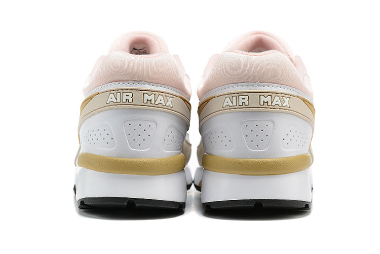 Nike Air Max Sneakers in Light Khaki and Pink - product image from the listing.