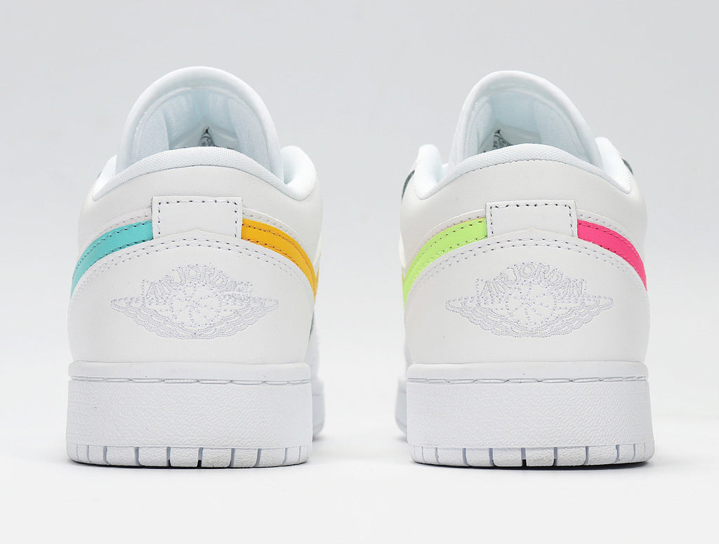 Nike Air Force 1 Low Candy Swoosh Sneakers in White CW7035-100 - product image from the listing.