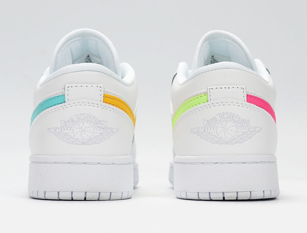 Nike Air Force 1 Low Candy Swoosh Sneakers in White CW7035-100 - product image from the listing.