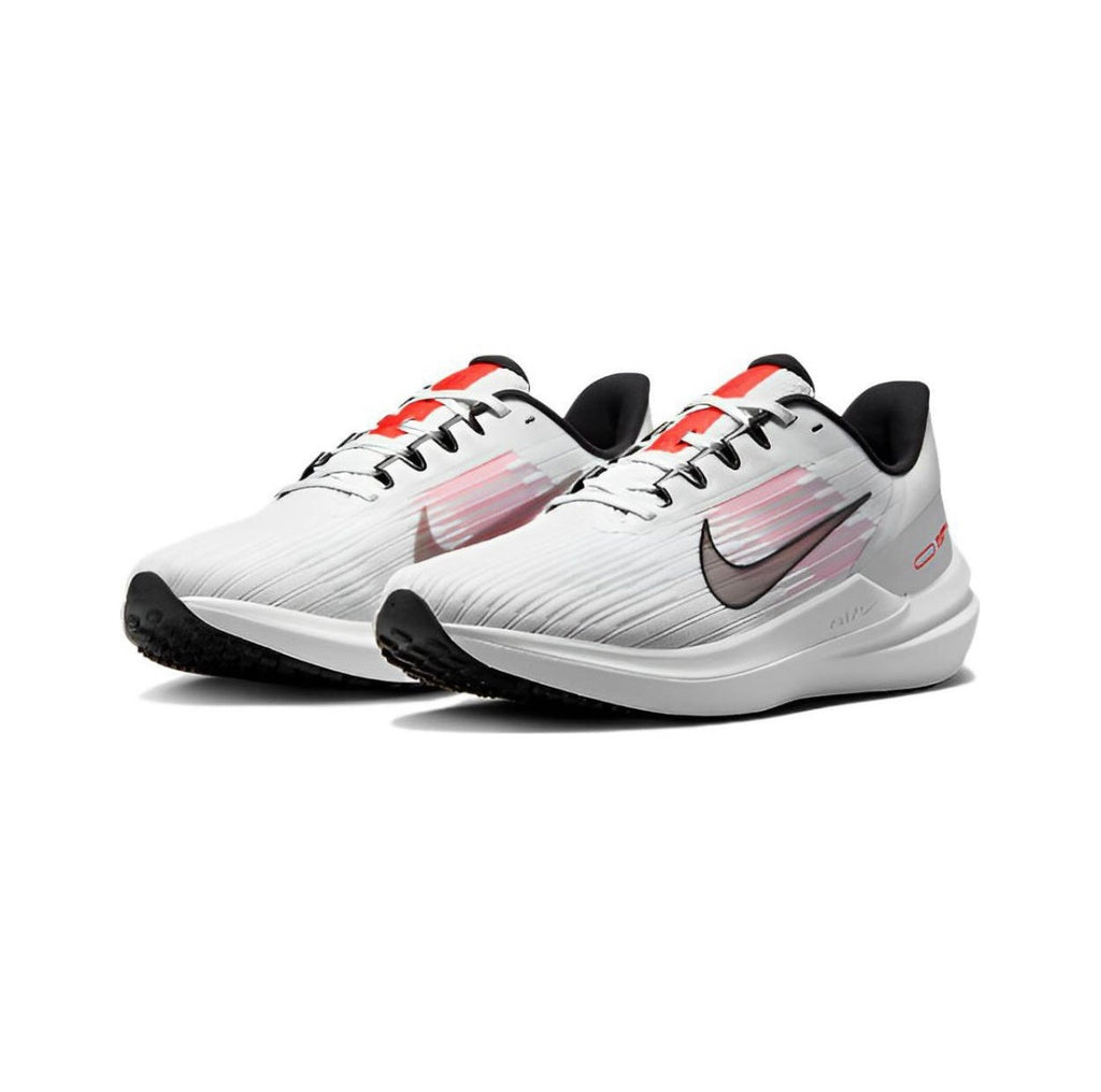 Nike Air Winflo 9 Running Shoes in White and Pink DD6203-009 - product image from the listing.