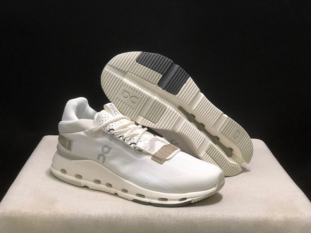 On Cloudnova 2 Sneakers in White and Grey - product image from the listing.