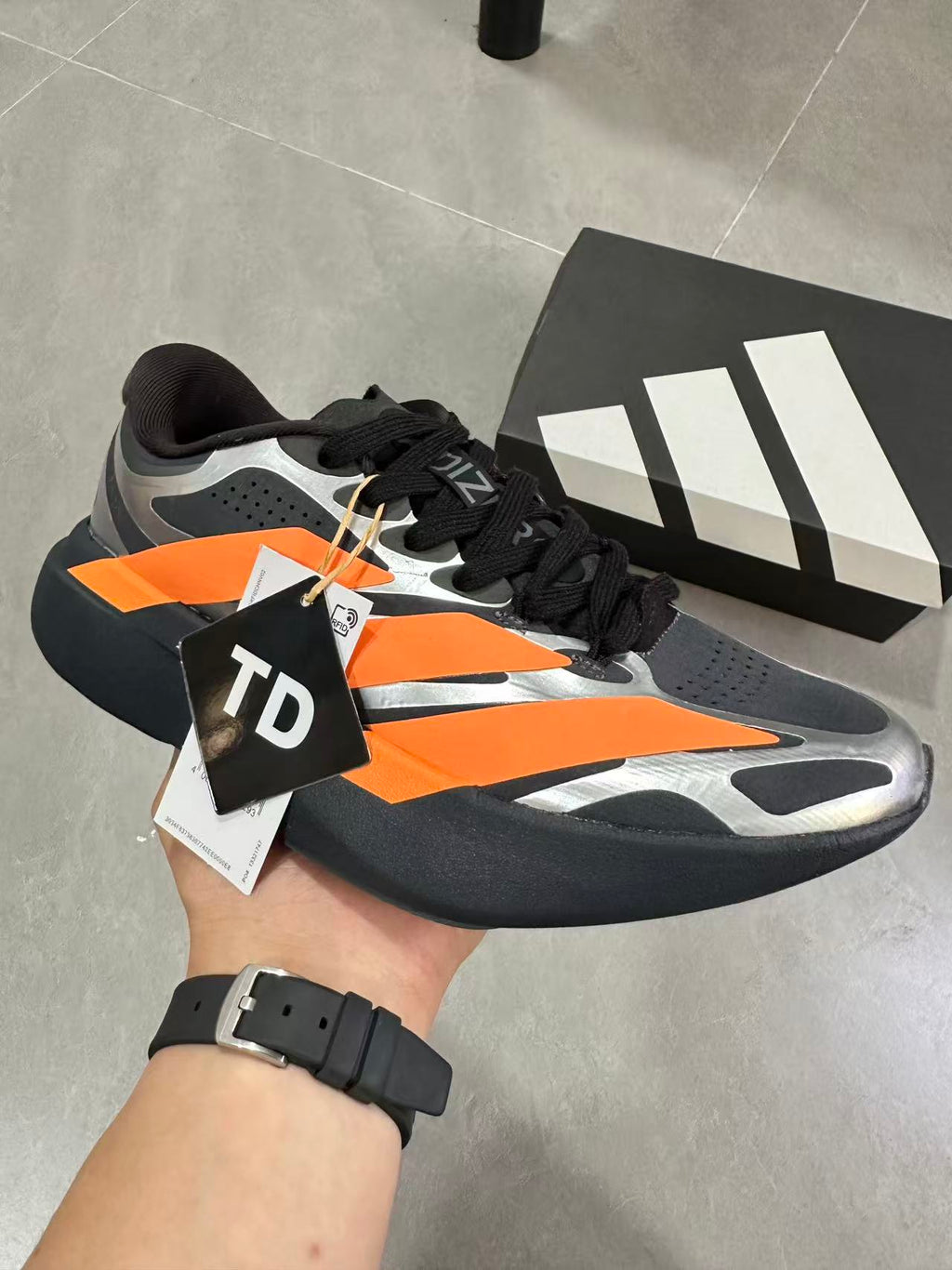 Nike Lightstrike Pro Running Shoes in Black Orange KI4766 - product image from the listing.