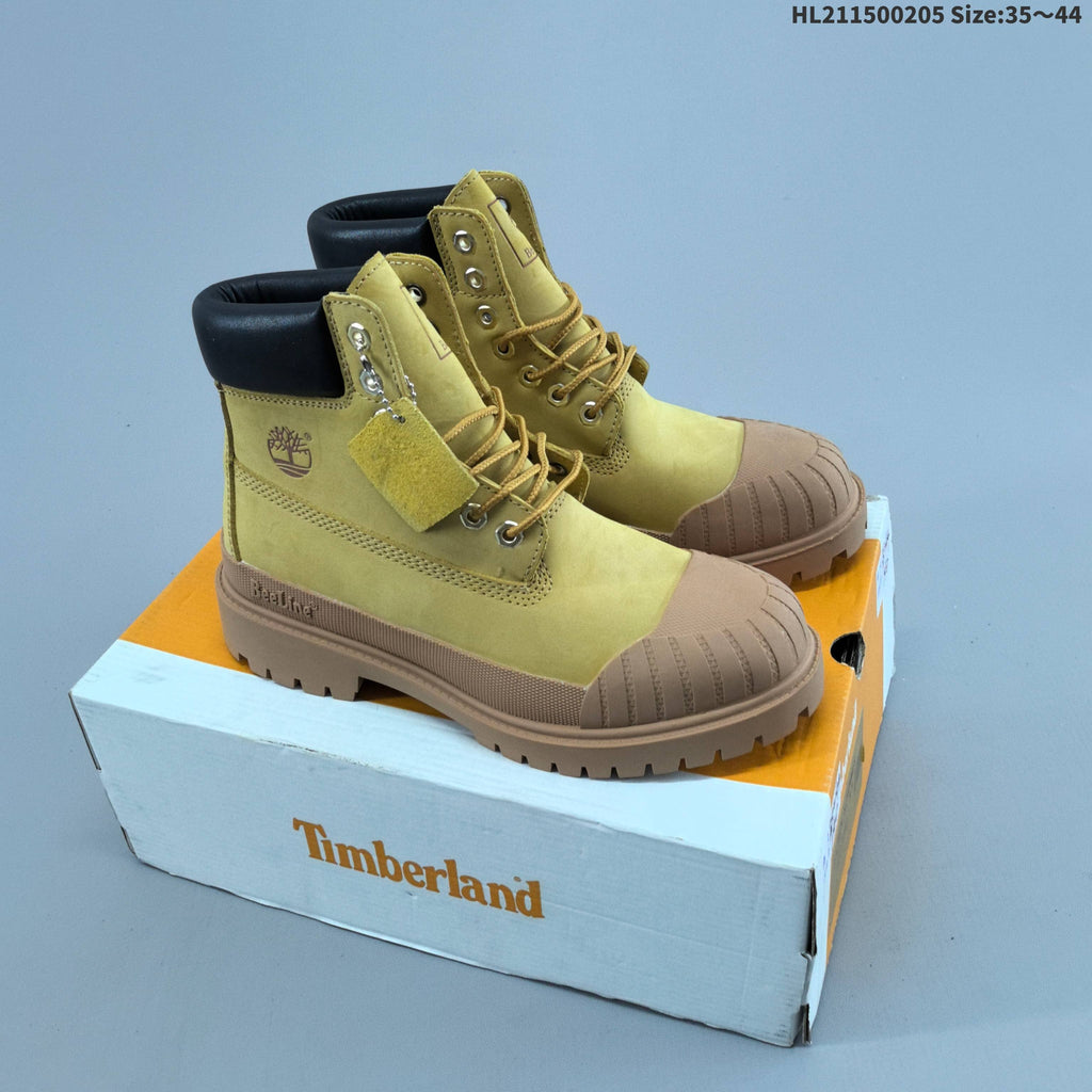 Timberland Yellow High-Cut Lace-Up Boots - product image from the listing.