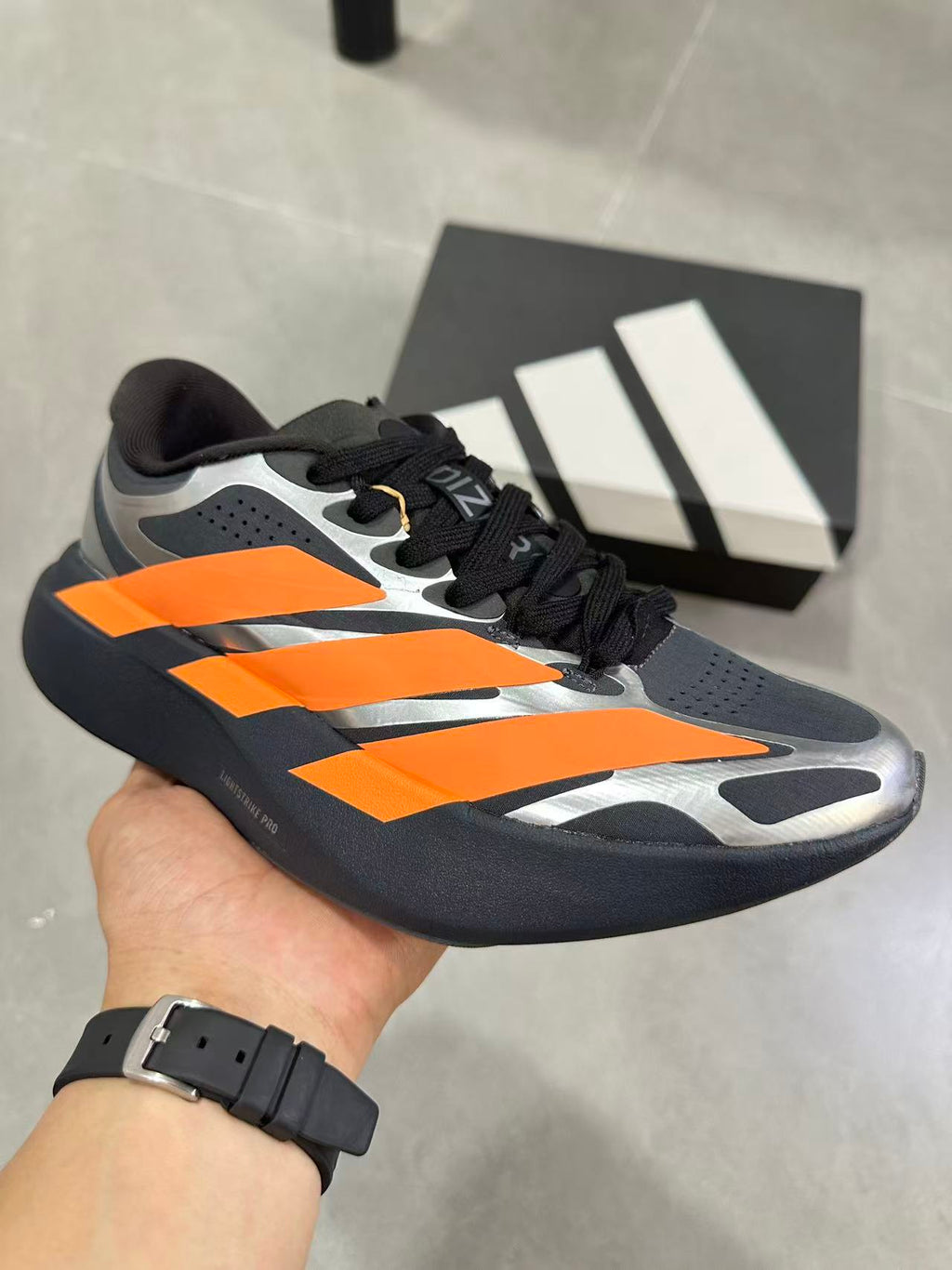 Nike Lightstrike Pro Running Shoes in Black Orange KI4766 - product image from the listing.