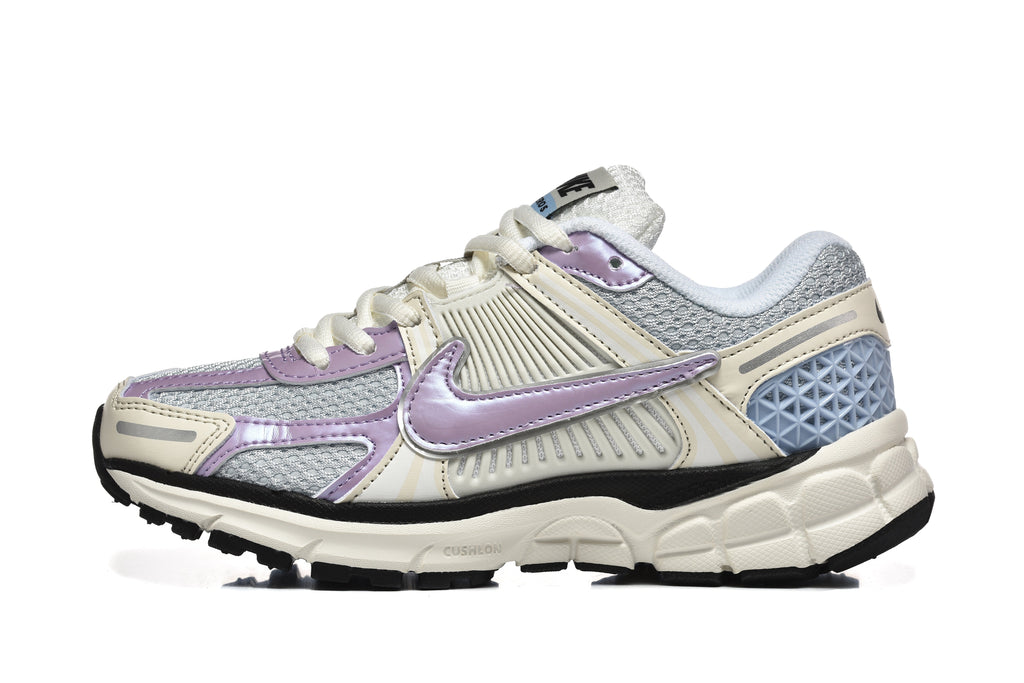 Nike Vomero 5 Trainers in Cream, Silver and Lavender - product image from the listing.