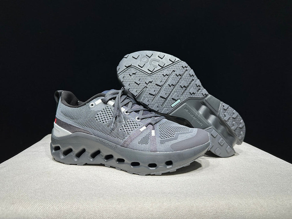 On Cloudsurfer Trail Sneakers, in Dark Gray - product image from the listing.
