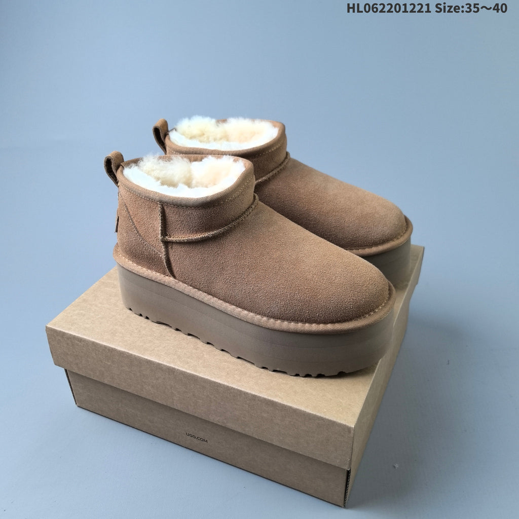 Classic Mini Suede Platform Boots by UGG - product image from the listing.