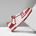 AIVIIRI Low-Top Sneakers in Red and White MFS003-324 - product image from the listing.