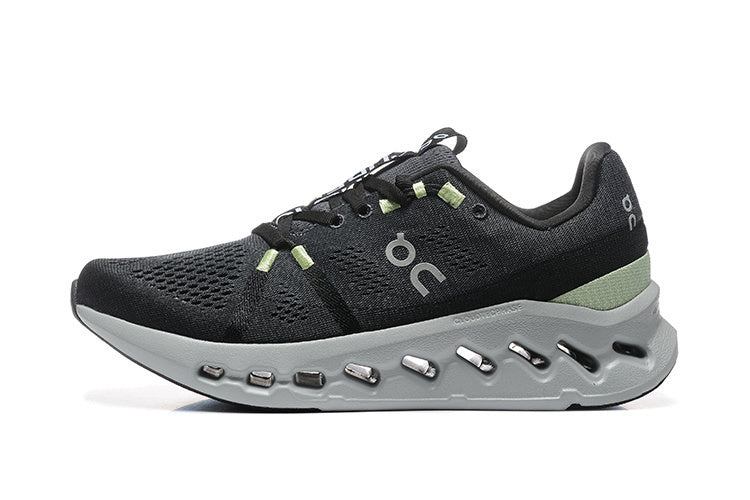 Black and Glacier On Cloudsurfer Running Shoes - product image from the listing.