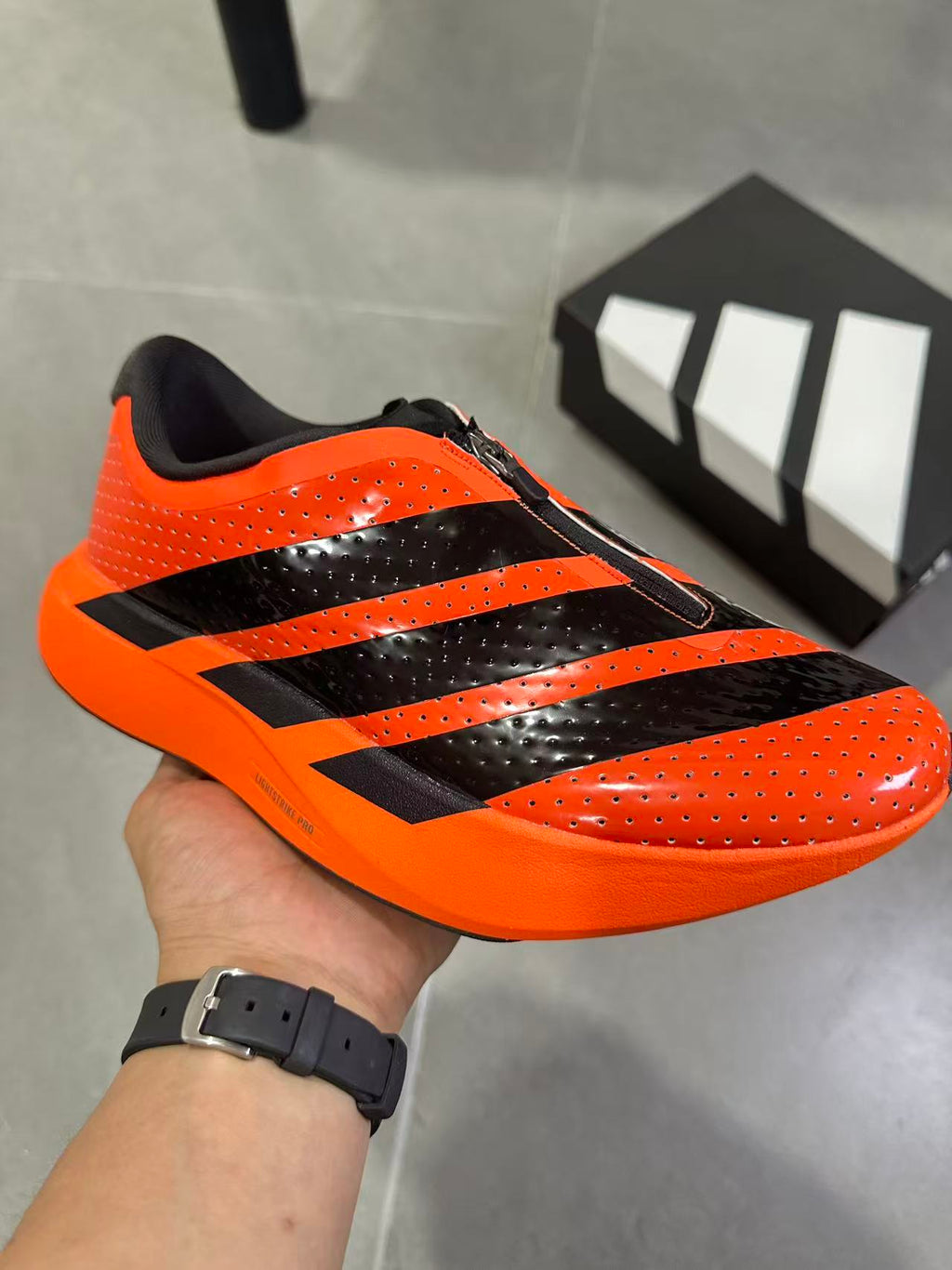 adidas Terrex Agravic Pro Trail Running Shoes in Orange Black - product image from the listing.