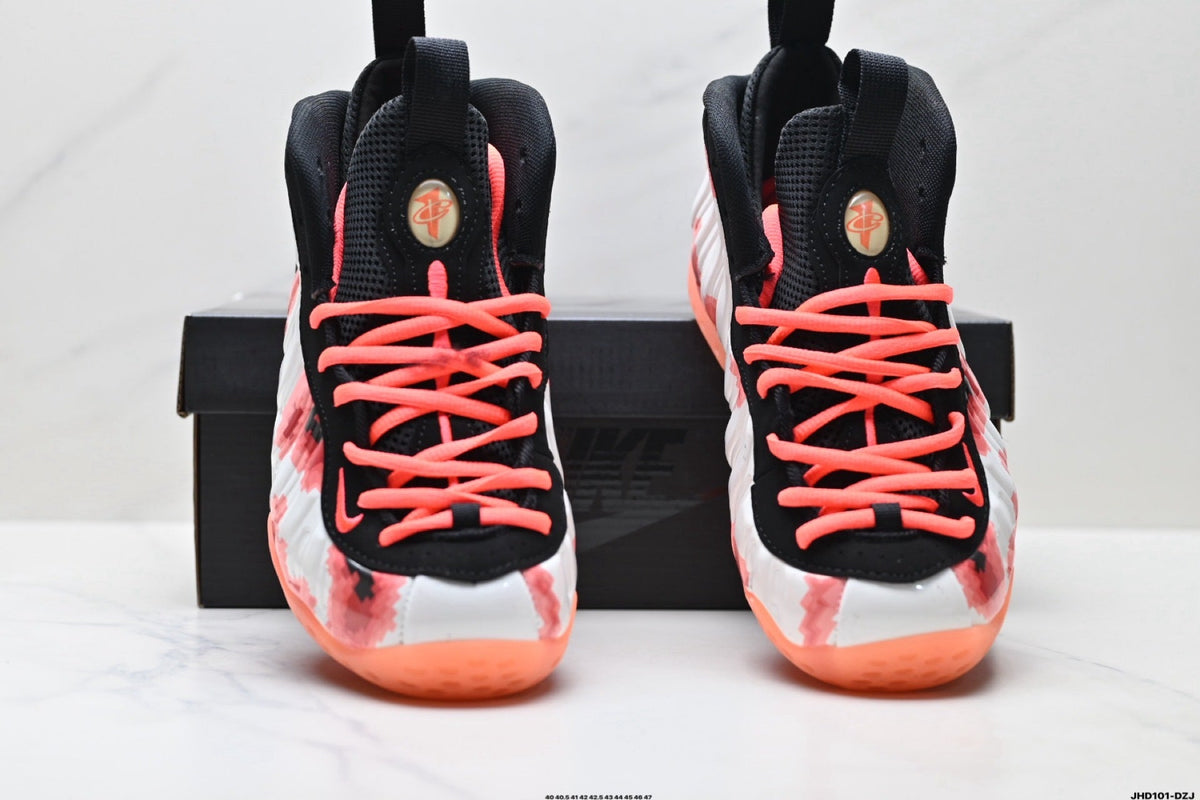 Nike Air Penny 1 Trainers Black White Bright Crimson - product image from the listing.