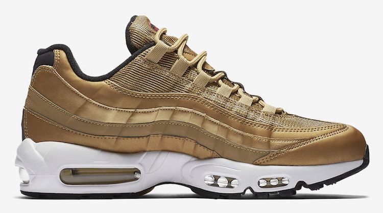 Nike Air Max 95 in Metallic Gold - product image from the listing.