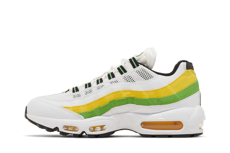 Nike Air Max 95 Essential White Green Apple Tour in Yellow - product image from the listing.