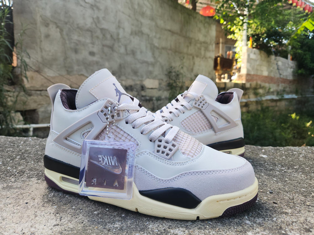 Violet Ore/Brown/Pink - Air Jordan 4 Retro × A Ma Manière - product image from the listing.
