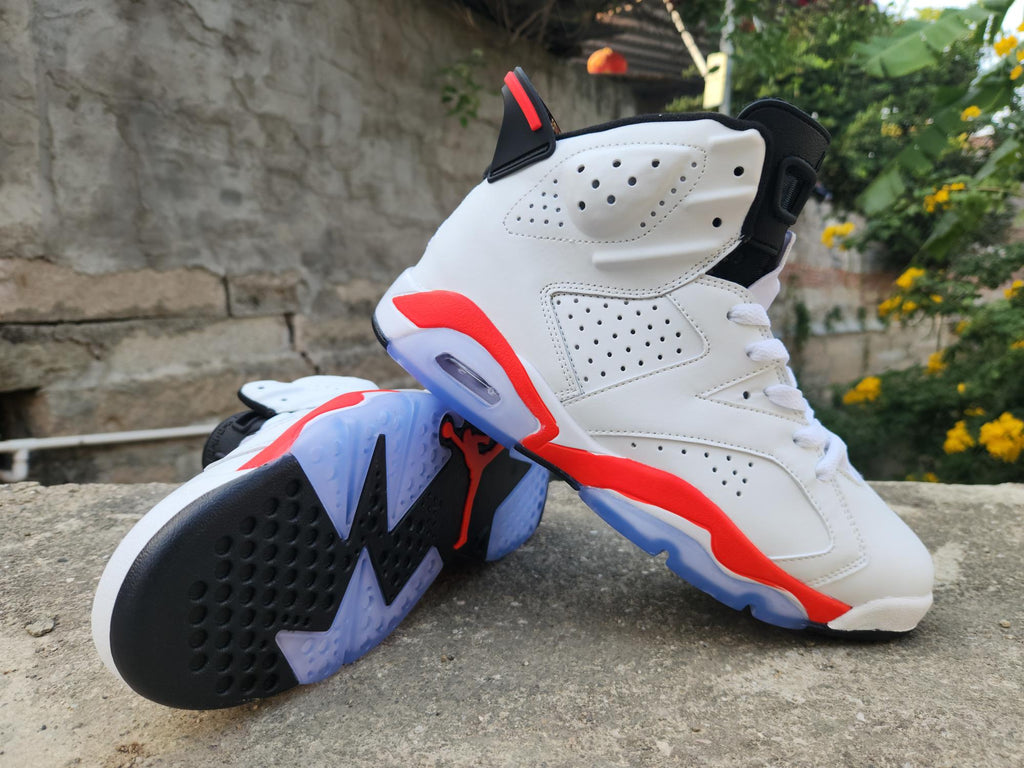 "Infrared" Air Jordan 6 Retro White/Black/Infrared - product image from the listing.