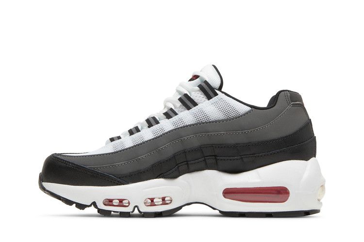 Recraft White Iron Grey University Red (GS) - Nike Air Max 95 - product image from the listing.