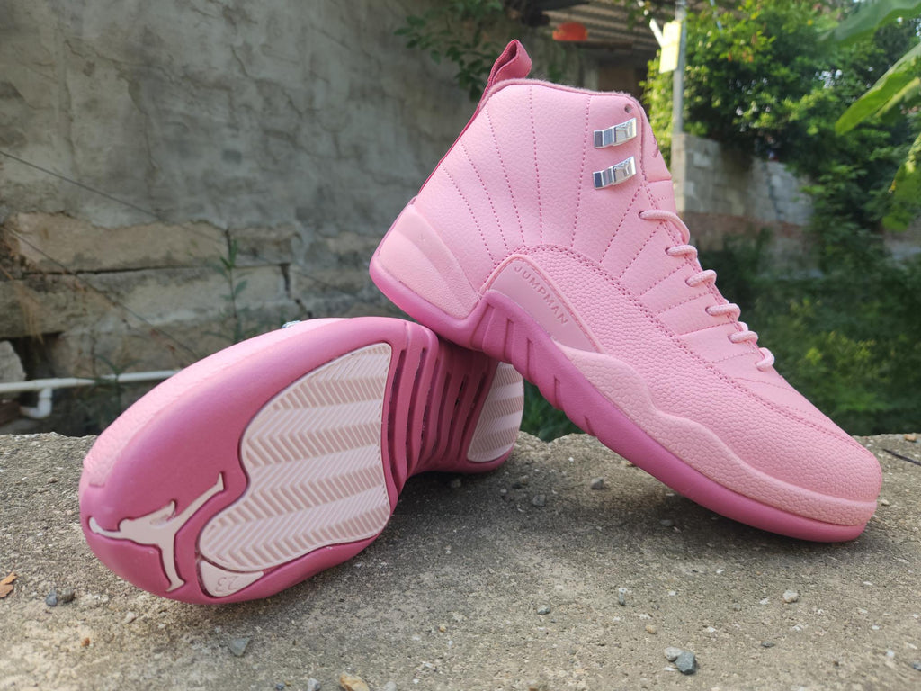 Air Jordan 12 Retro 'Valentine's Day' in Pink White Vivid Pink - product image from the listing.