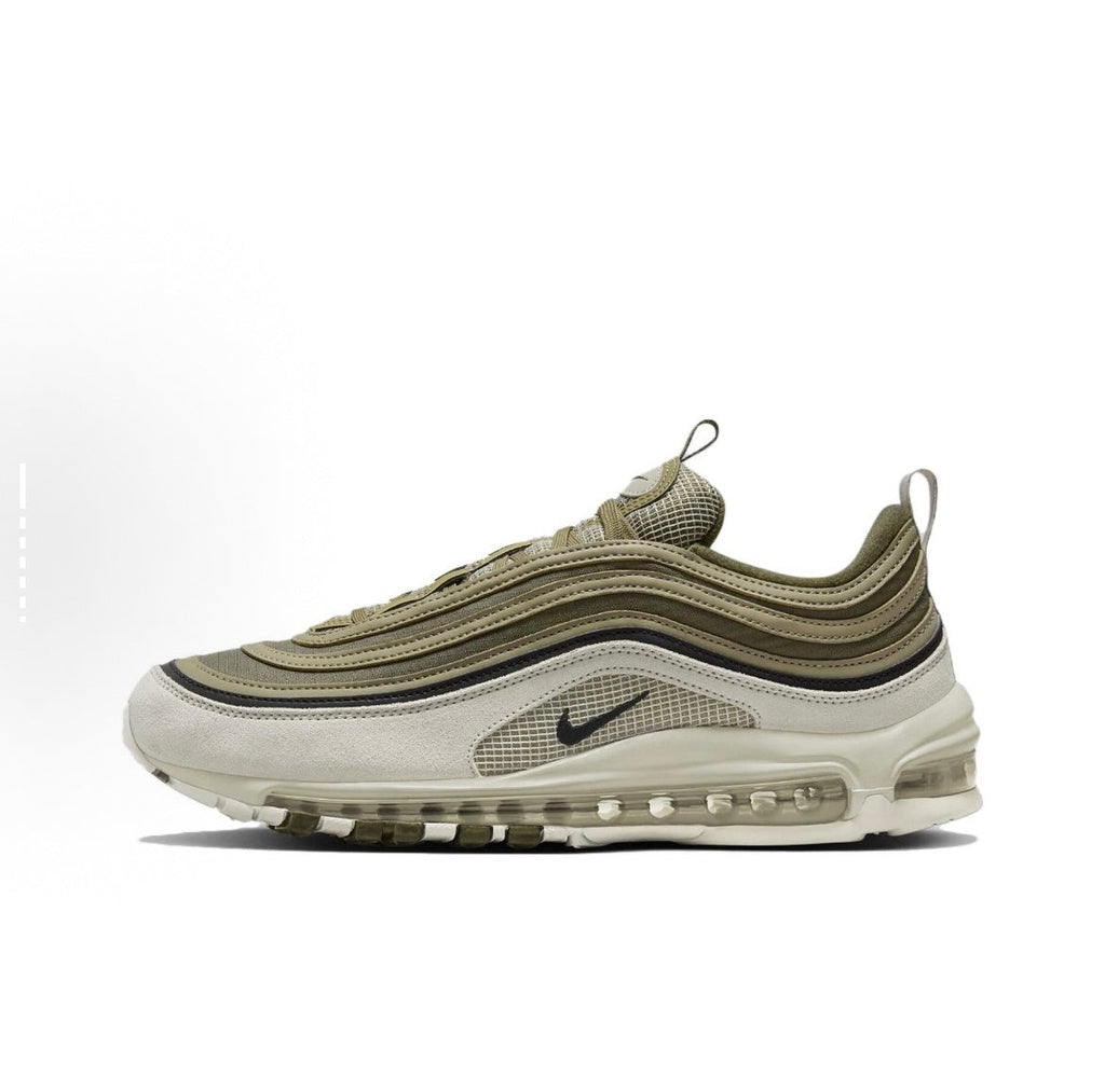 Sneakers, Olive Green and White, - Nike Air Max 97 FB9619-002 - product image from the listing.