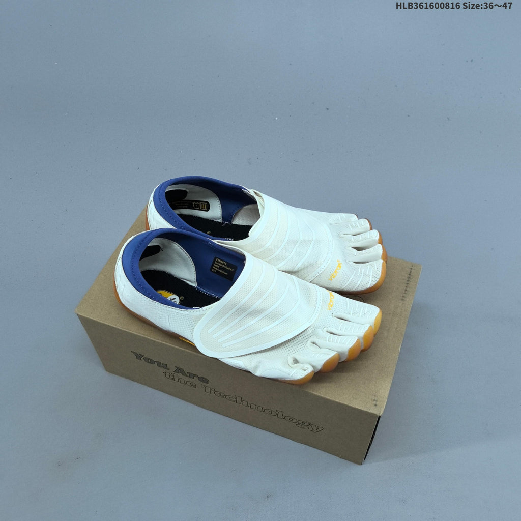 Vibram FiveFingers Groundsplay Training Shoes, in White and Gum - product image from the listing.