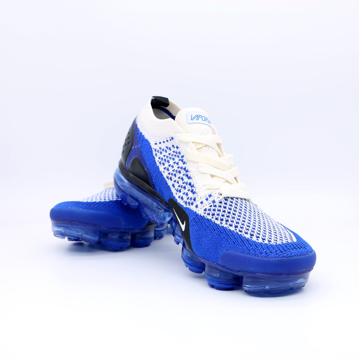 Nike Air VaporMax Flyknit 2 Sneakers in Blue White 942842-2049 - product image from the listing.