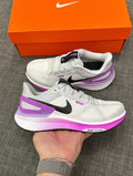 Nike Structure 25 Running Shoes in White Purple DJ7884-100 - product image from the listing.