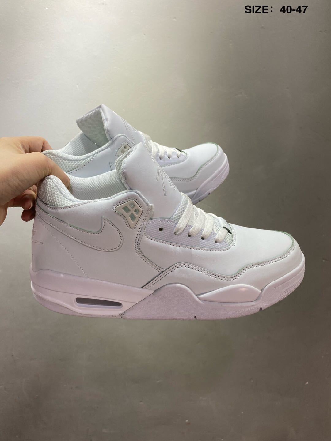 Nike Air Flight 89 High-Top Sneakers in White - product image from the listing.