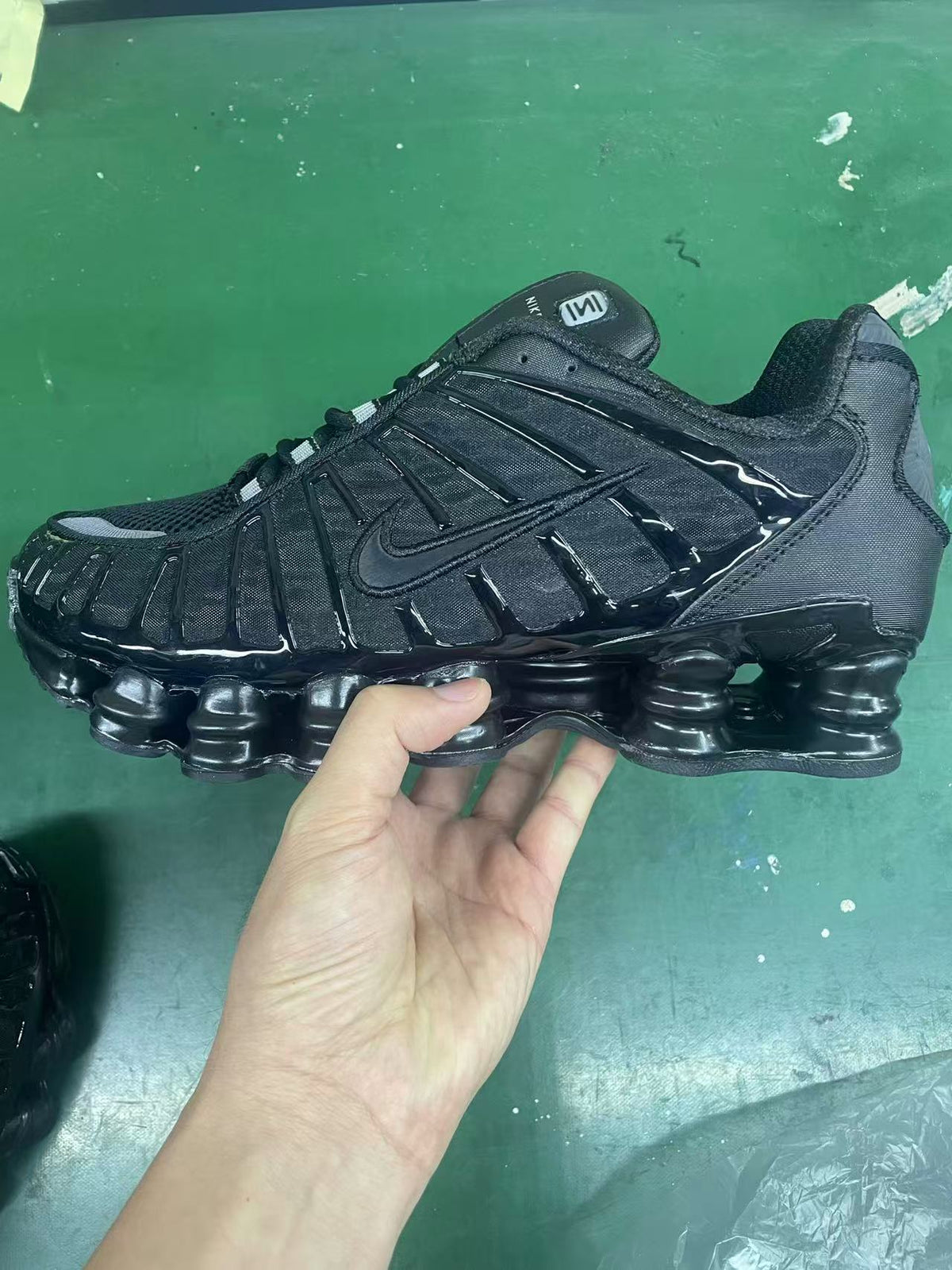 Black Nike Shox TL Sneakers - product image from the listing.