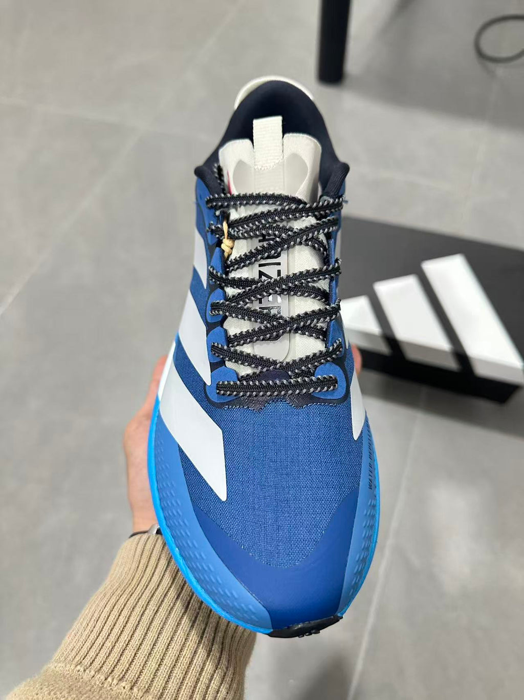 Adidas Terrex Agravic Speed Ultra Trail Running Shoes in Blue - product image from the listing.