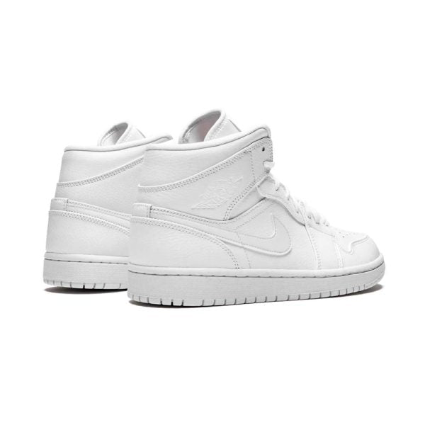 "Triple White" Air Jordan 1 Mid - product image from the listing.