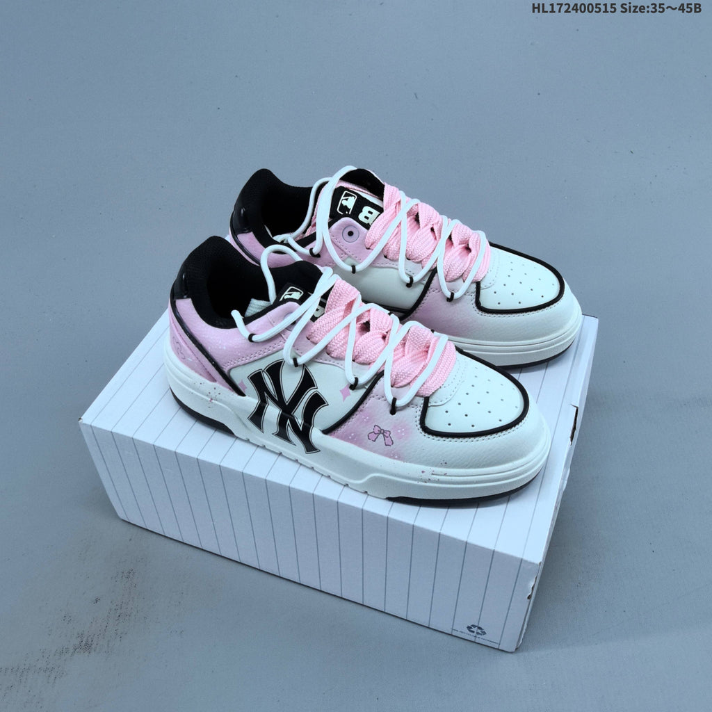 Pink and White MLB Chunky Graffiti Sneakers - product image from the listing.