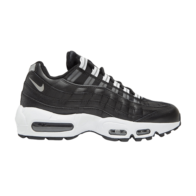 Women's Nike Air Max 95 Black Reflect Silver - product image from the listing.