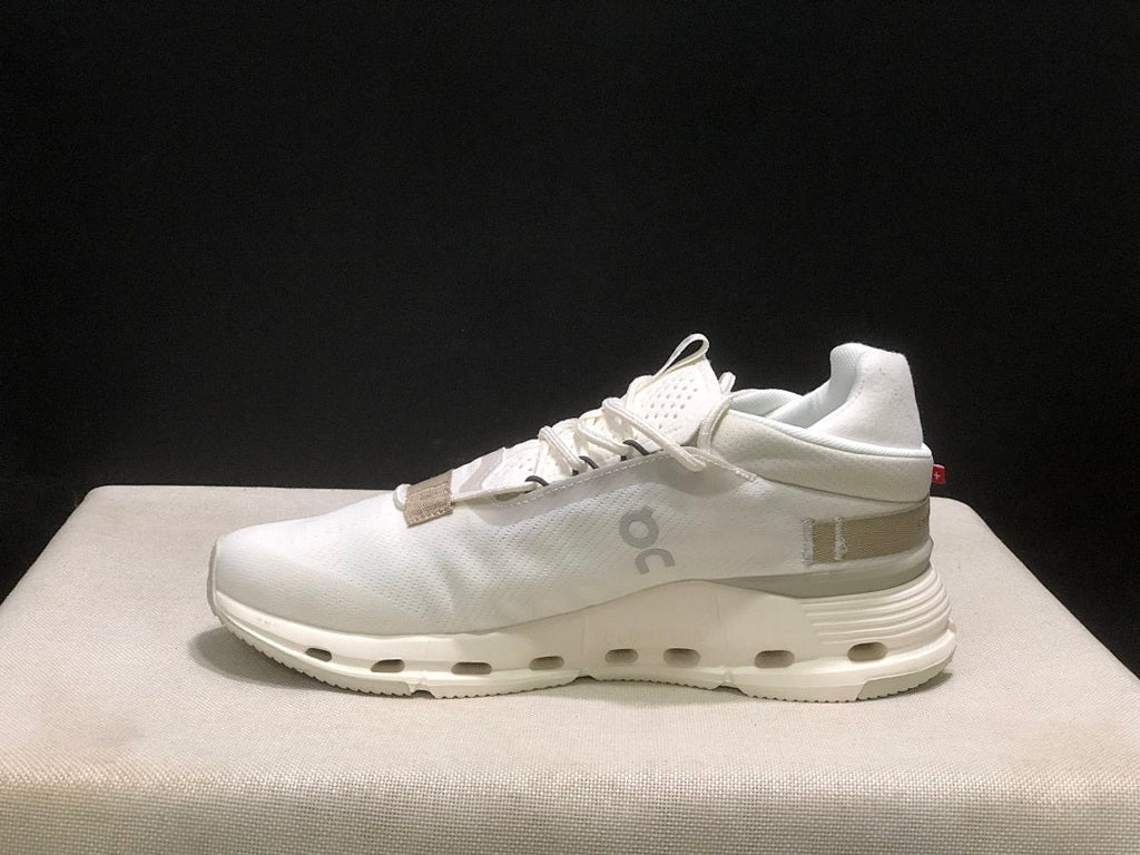 On Cloudnova 2 Sneakers in White and Grey - product image from the listing.