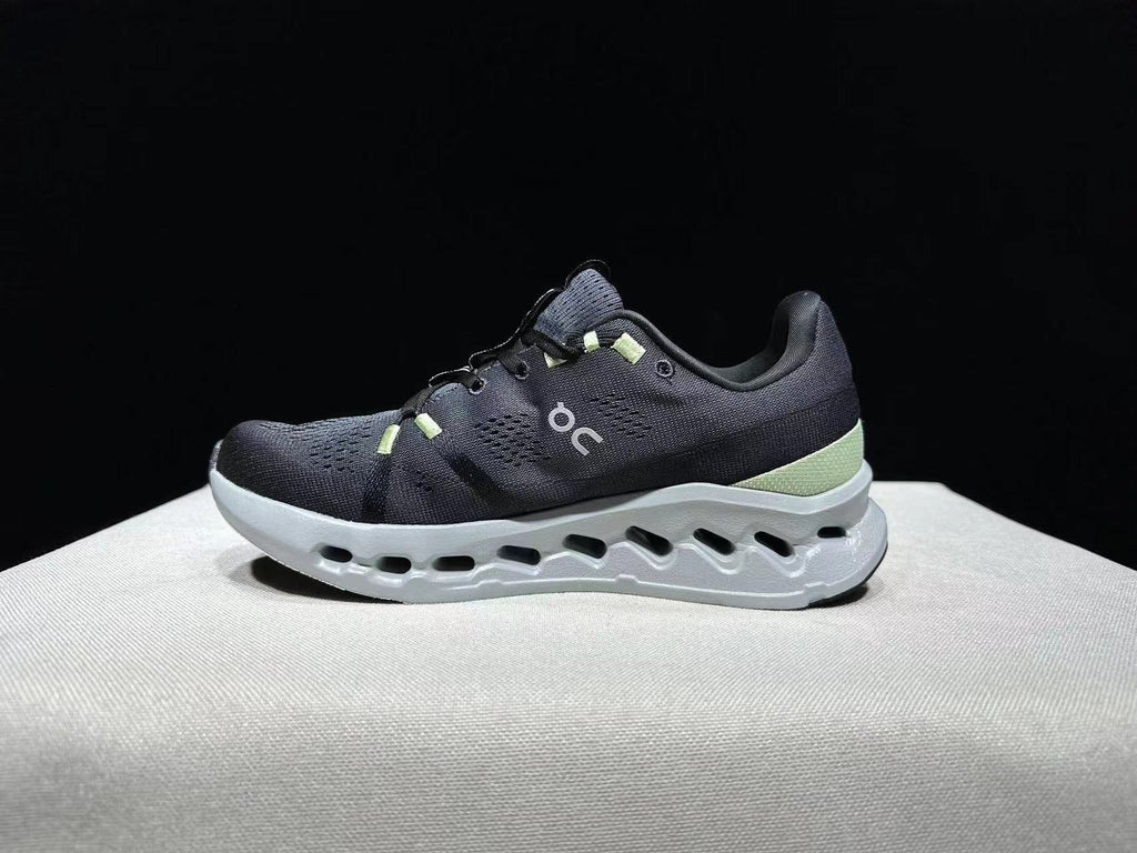 Black and Glacier On Cloudsurfer Running Shoes - product image from the listing.