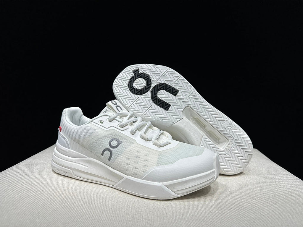 On THE ROGER Advantage Pro White Tennis Trainers - product image from the listing.