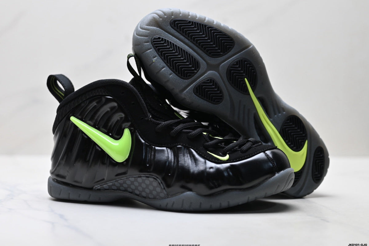 Nike Air Foamposite One Penny Hardaway Sneakers in Black Volt - product image from the listing.