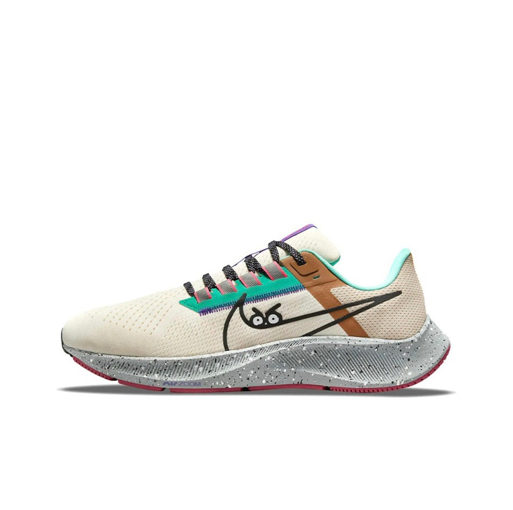 Ivory Nike Air Zoom Pegasus 38 Running Shoes DO2337-100 - product image from the listing.
