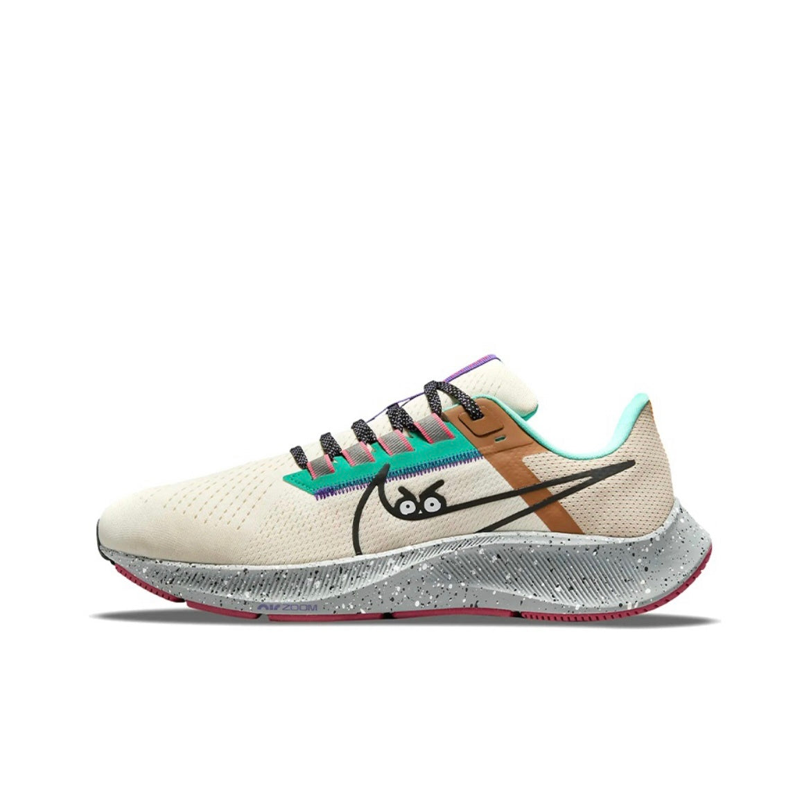 Ivory Nike Air Zoom Pegasus 38 Running Shoes DO2337-100 - product image from the listing.