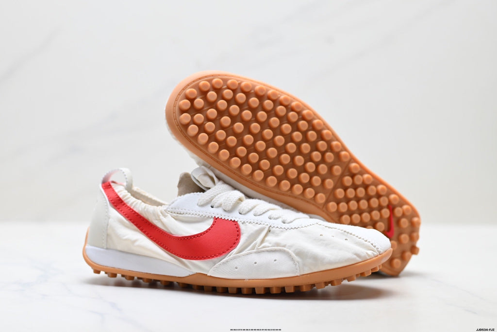 Jacquemus x Nike Jacumoon Sneakers in White Red Gum - product image from the listing.
