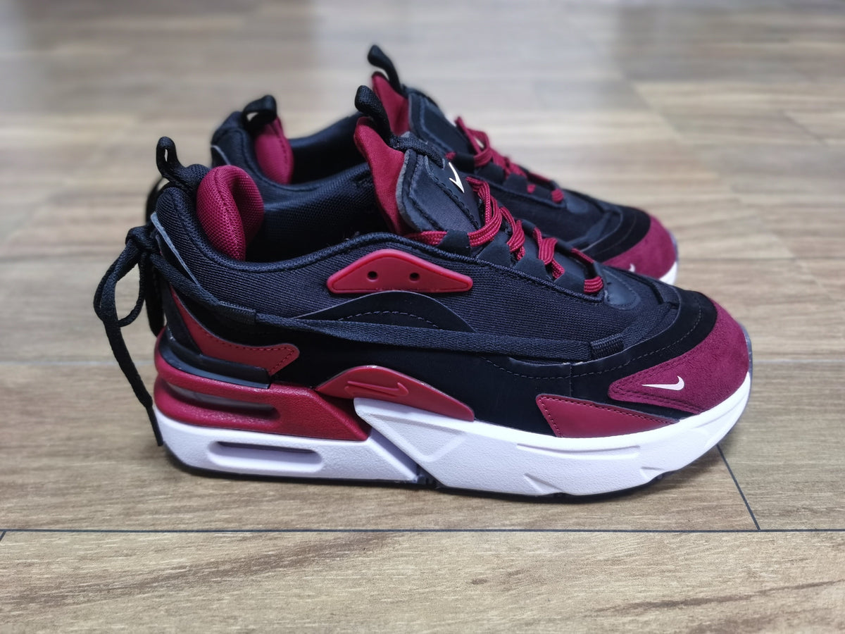 Nike Air Max Furyosa Sneakers in Deep Red and Black - product image from the listing.