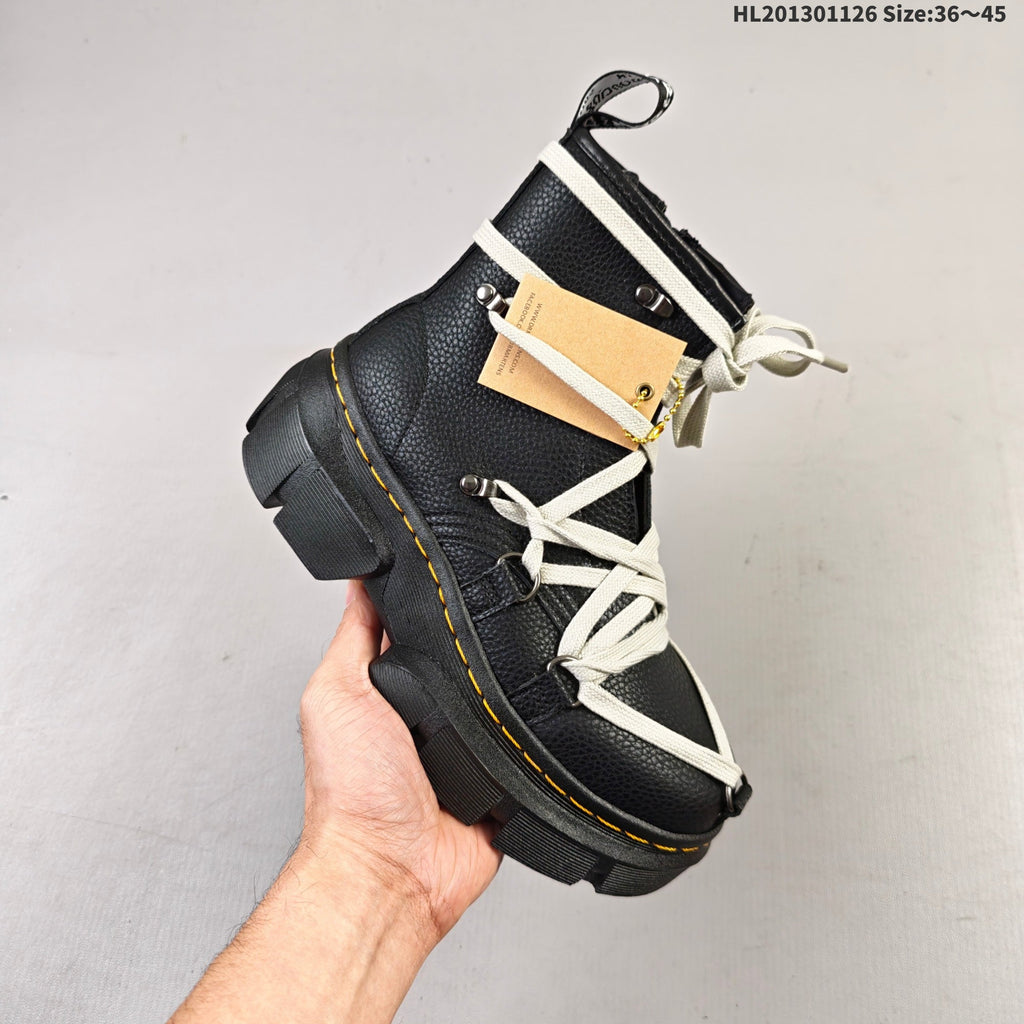 Dr. Martens 1461 Platform Lace-Up Boots, in Black - product image from the listing.