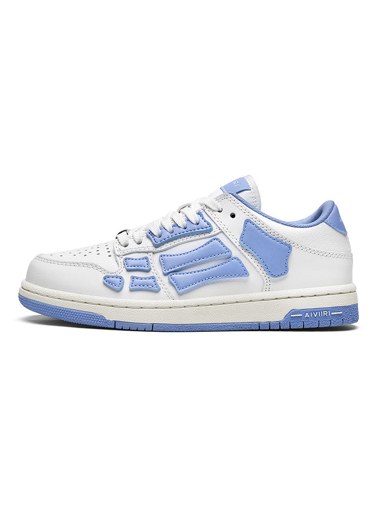 AIVIR Low-Top Sneakers in White and Light Blue - product image from the listing.