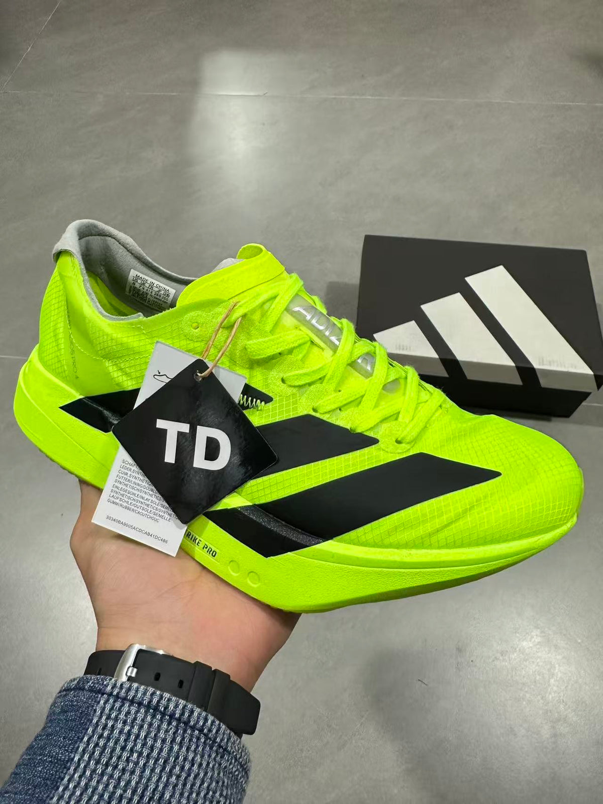 Volt Green Nike Lightstrike Pro Running Shoes - product image from the listing.