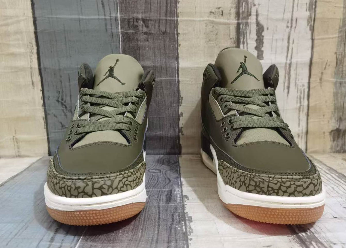 "Medium Olive" Air Jordan 3 Retro - product image from the listing.