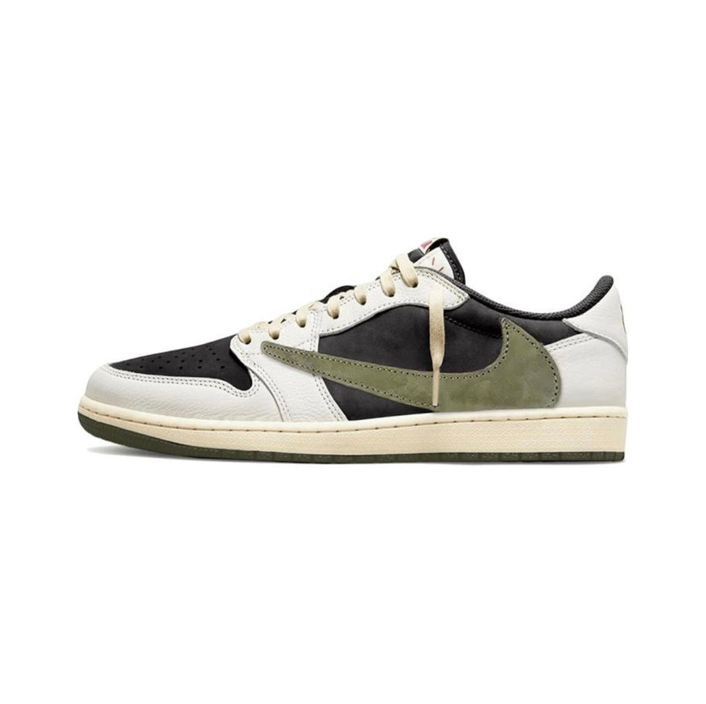 Nike Air Jordan 1 Low Travis Scott Sneakers in Olive DZ4137-106 - product image from the listing.