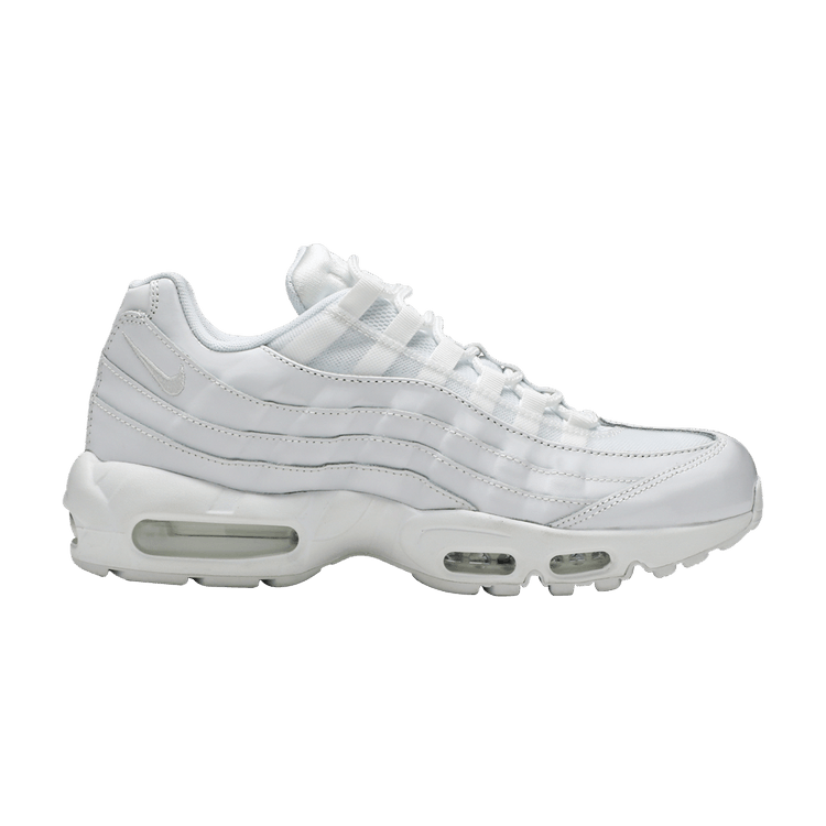 Women's Nike Air Max 95 Triple White - product image from the listing.