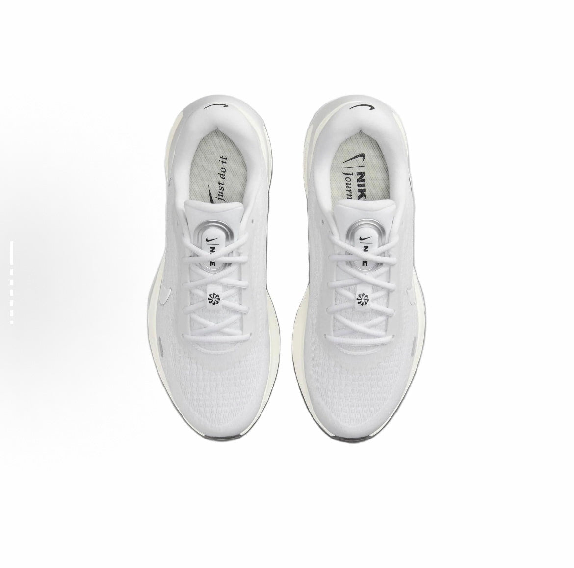 Nike Journey Run Road Shoes for Running White/Silver FJ7765-104 - product image from the listing.