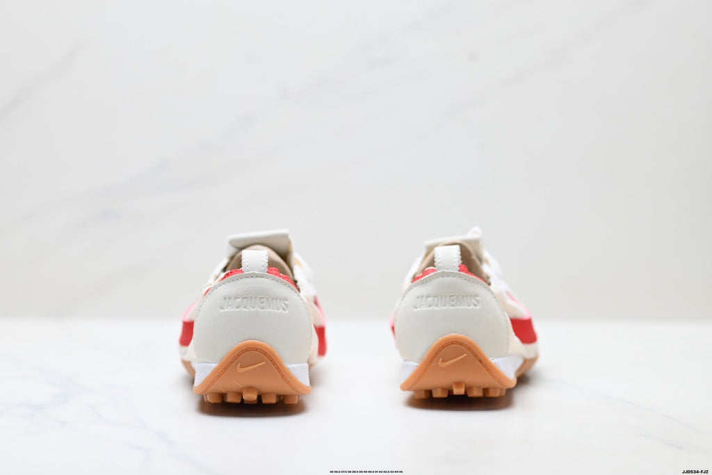 Jacquemus x Nike Jacumoon Sneakers in White Red Gum - product image from the listing.
